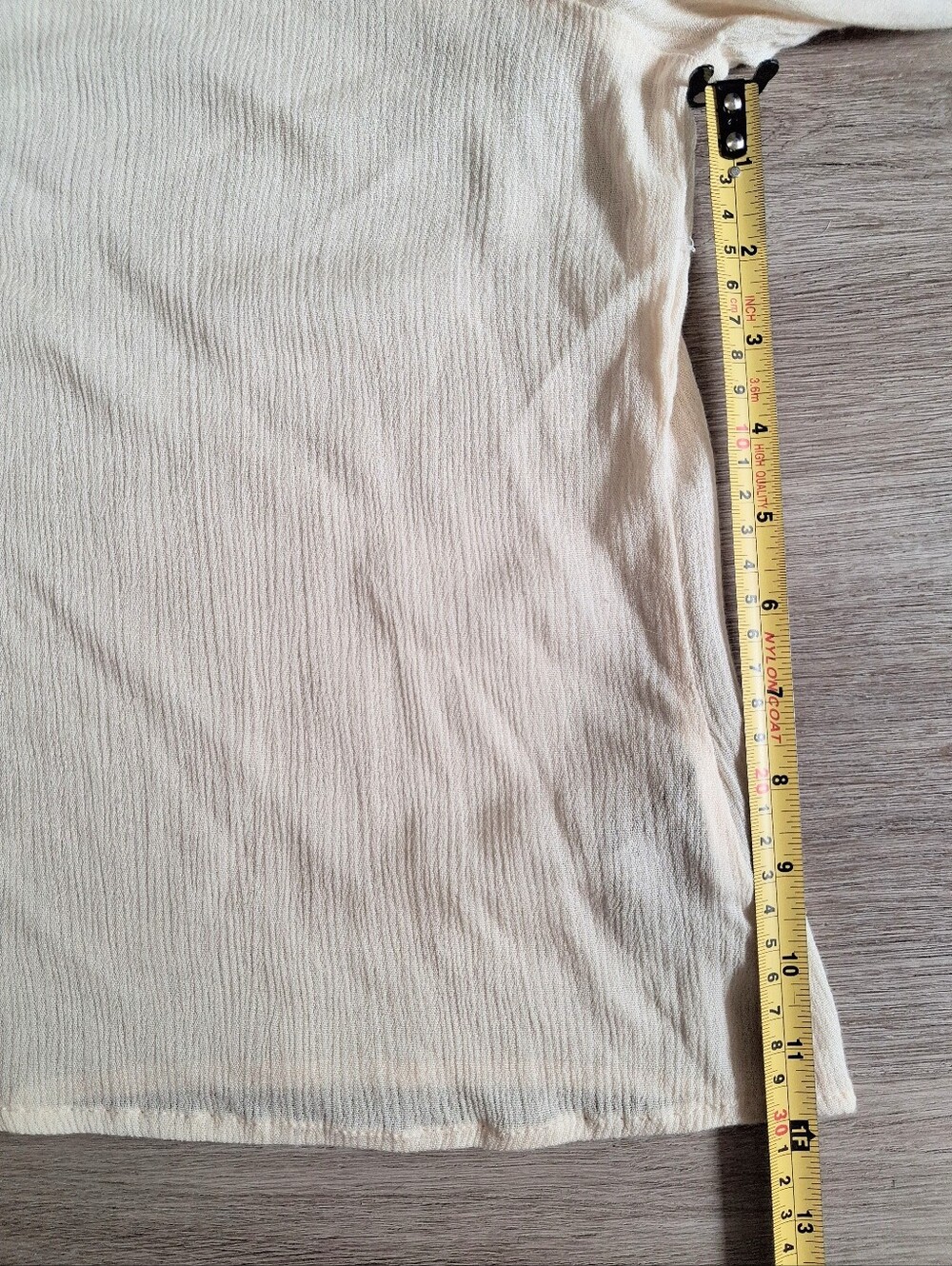 Womens Blouse Cream Tassel Detail Long Sleeve Top - Picture 6 of 8